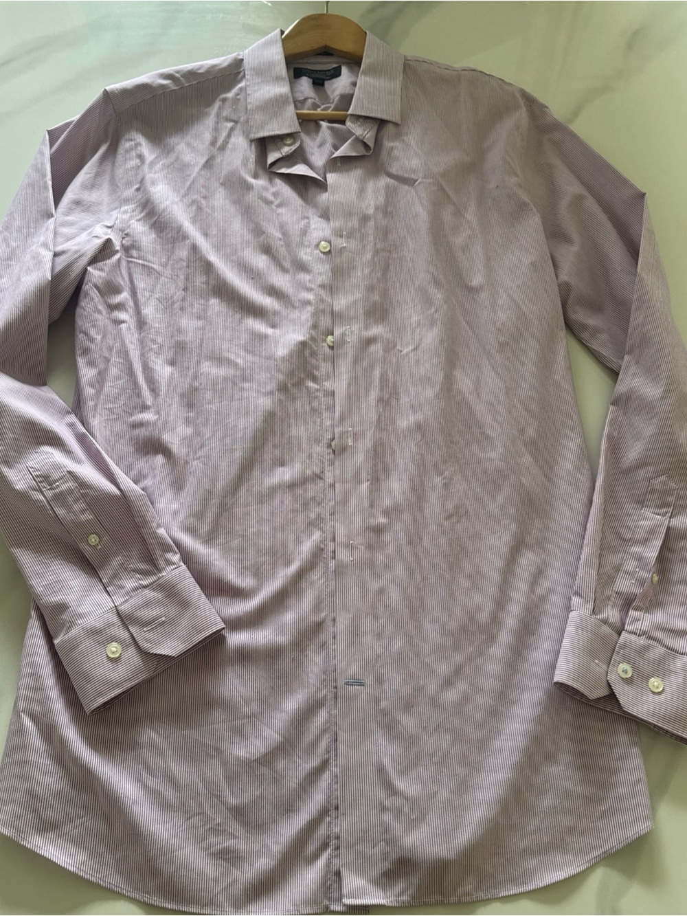Banana Republic Men's Light Pink Pinstripe Dress Shirt, like new, size XL